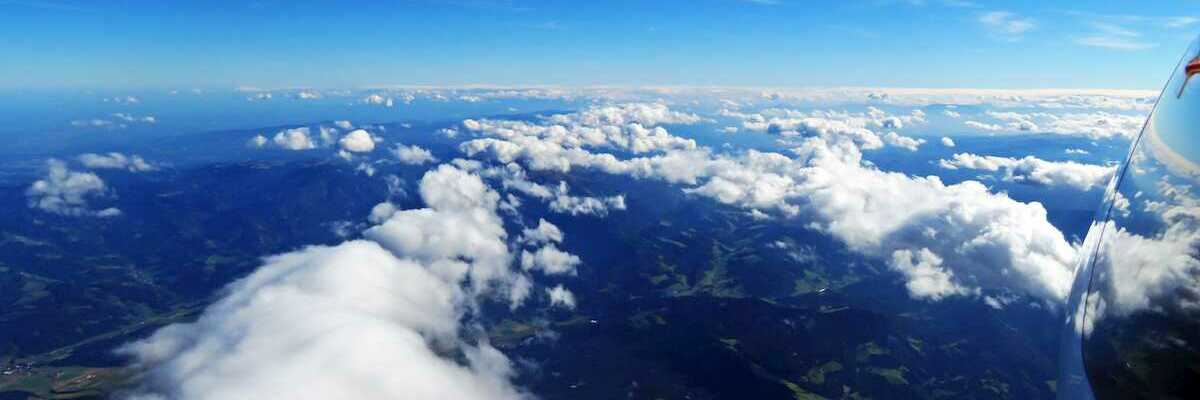 Flugwegposition um 13:06:33: Aufgenommen in der Nähe von Gemeinde Fohnsdorf, Fohnsdorf, Österreich in 4343 Meter